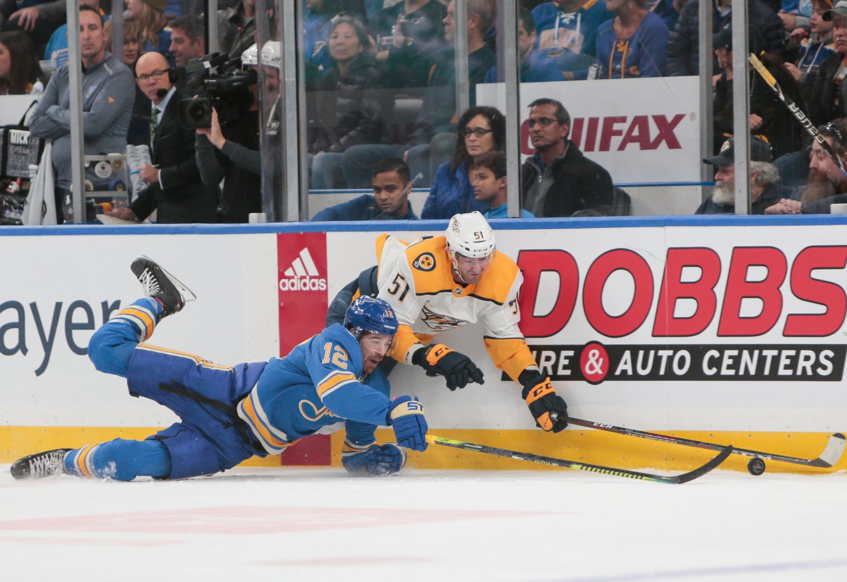 Blues take on Predators at the Enterprise Center
